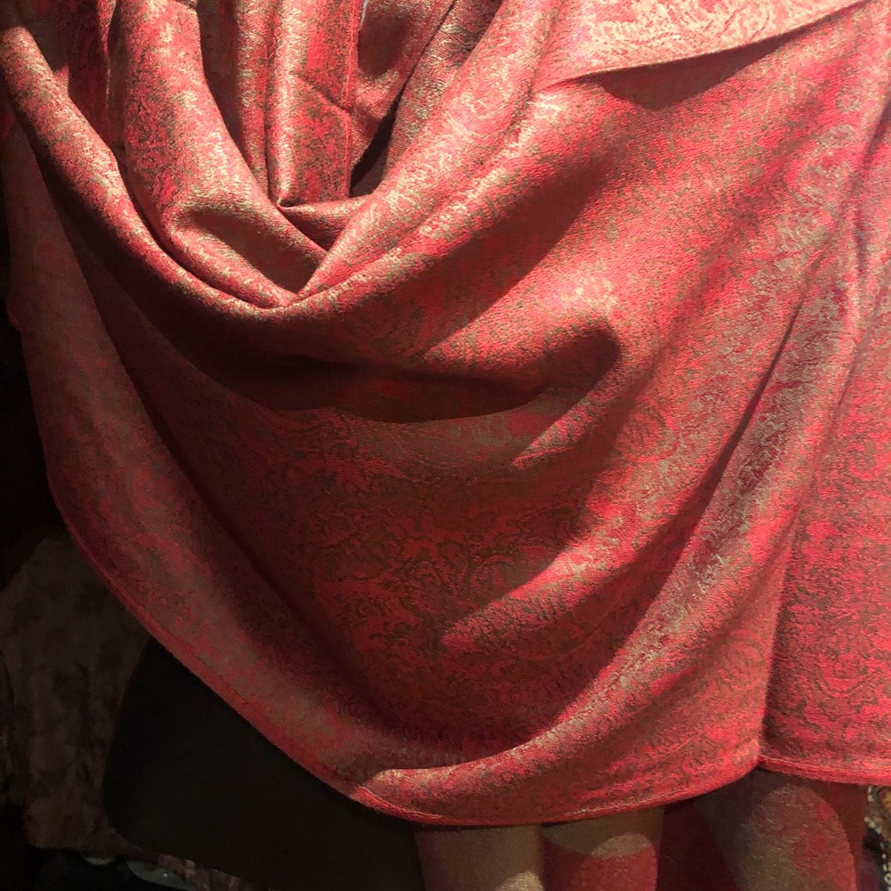 Vintage style Red Pashmina Shawl